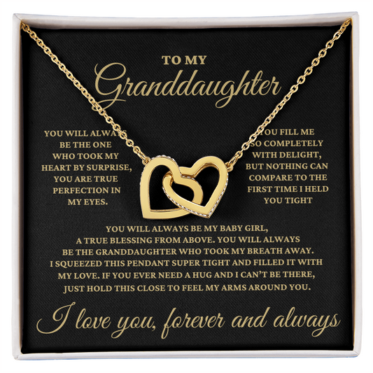 Granddaughter, You Will Always Be My Baby Girl Necklace