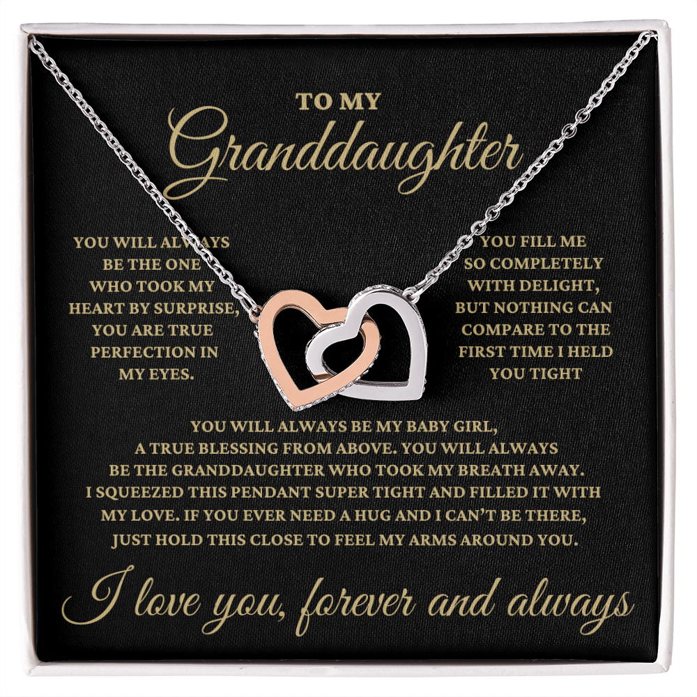 Granddaughter, You Will Always Be My Baby Girl Necklace