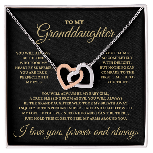 Granddaughter, You Will Always Be My Baby Girl Necklace